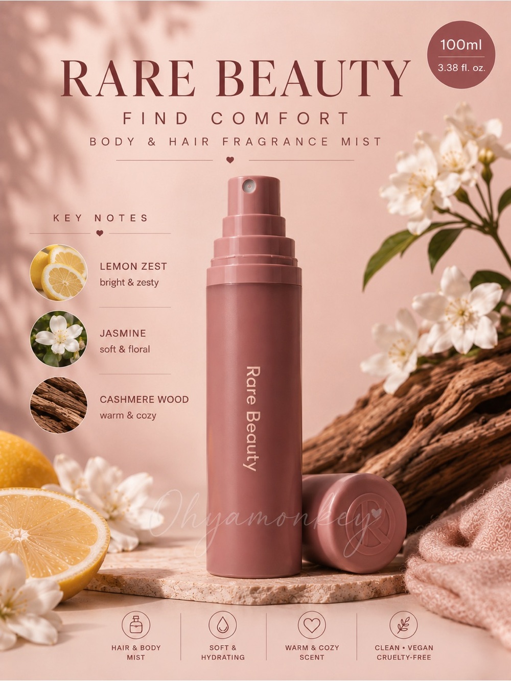 Rare Beauty Find Comfort Body & Hair Fragrance Mist 100ml